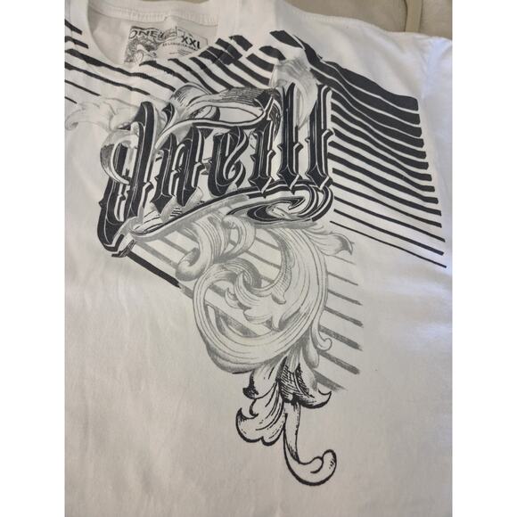 O'Neill Red & White XXL T-shirts Set Of 2 Cotton Short Sleeve Logo Shirts - Picture 3 of 12